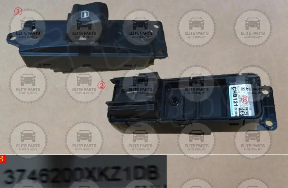 Electric Window Switch Button For Doors Windows For HAVAL H6 Second Generation (زر التحكم فى زجاج الابواب لهافال اتش 6 الجيل الثانى) 3746200XKZ1DB