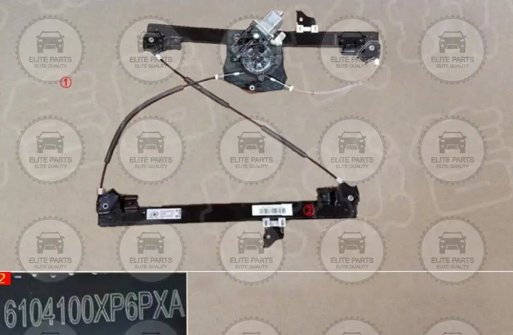 GWM Wingle 7 Original Left Front Door Window Regulator Glass Lifter Assembly (منظم وحدة رفع زجاج الباب الامامى للسائق جهة اليسار جريت وول بيكب وينجل 7) 6104100XP6PXA