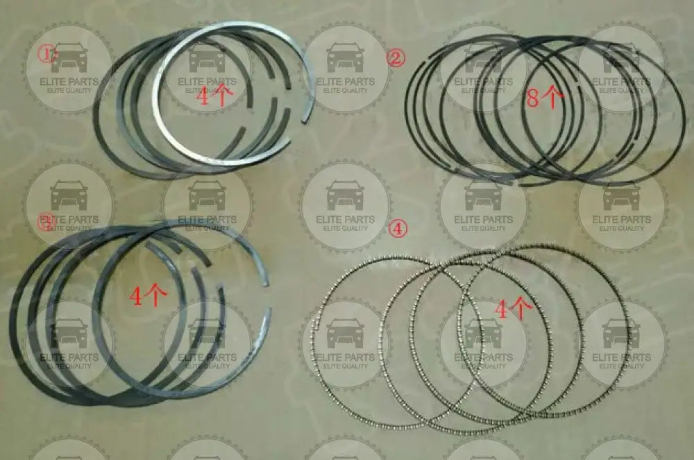 GWM Wingle 7 Original Standard Engine Piston Ring Set (طقم اساور بيستون المحرك جلريت وول بيكب وينجل 7) SMN149594V
