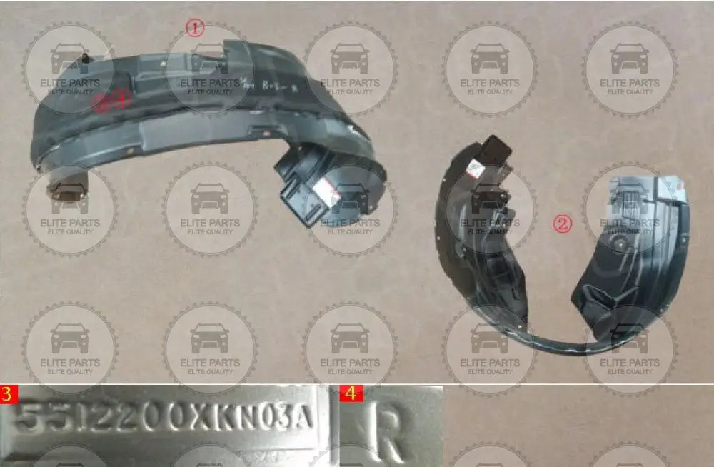 Genuine Right Front Wheel Mudguard For HAVAL H6 GT (واقى طين للعجلة الامامية جهة اليمين هافال اتش 6 جى تى) 5512200XKN03A