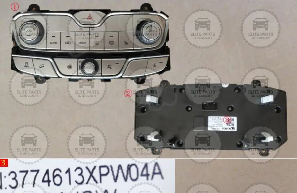 Great Wall POER Cannon Original Center Console Switch Unit Assembly (وحدة لوحة ازرار التحكم فى الكنسول الوسطى جريت وول بيكب بوير) 3774613XPW04A