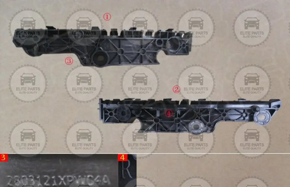 Great Wall Poer Cannon Original Front Bumper Right Side Supporting Bracket (كليبس داعم تثبيت الصدام الامامى جهة اليمين جريت وول بيكب باور) 2803121XPW04A