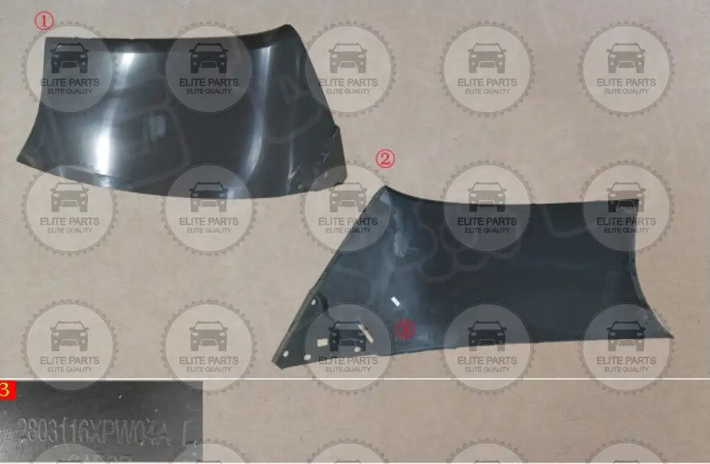 Great Wall Poer Pickup Cannon Front Bumper Left Trim Panel (ديكور الواح بلاستيك للصدام الامامى جهة اليسار جريت وول بيكب بوير) 2803116XPW04A