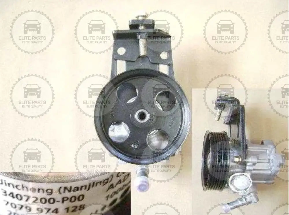Great Wall Steed Wingle 5 Power Steering Oil Pump With Bracket (طرمبة مضخة زيت الباور وينجل 5) 3407200-P00