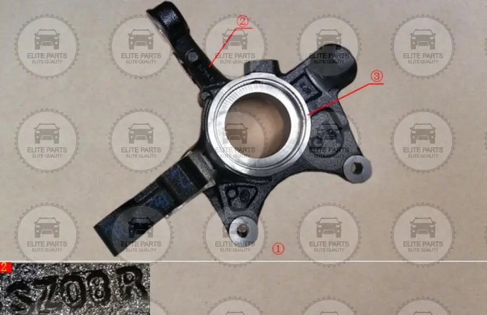 HAVAL H2 Original Right Front Steering Knuckle Spindle (شمعدان مفصل تعليق امامي اصلي جهة اليمين هافال اتش 2) 3001102XSZ08B