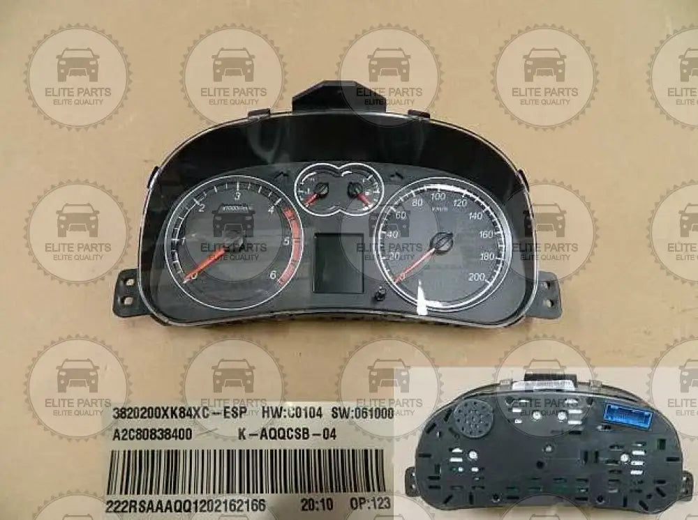 HAVAL H5 Original LHD Instrument Cluster Assembly (شاشة عدادات القيادة الاصلية هافال اتش 5) 3820200XK84XC