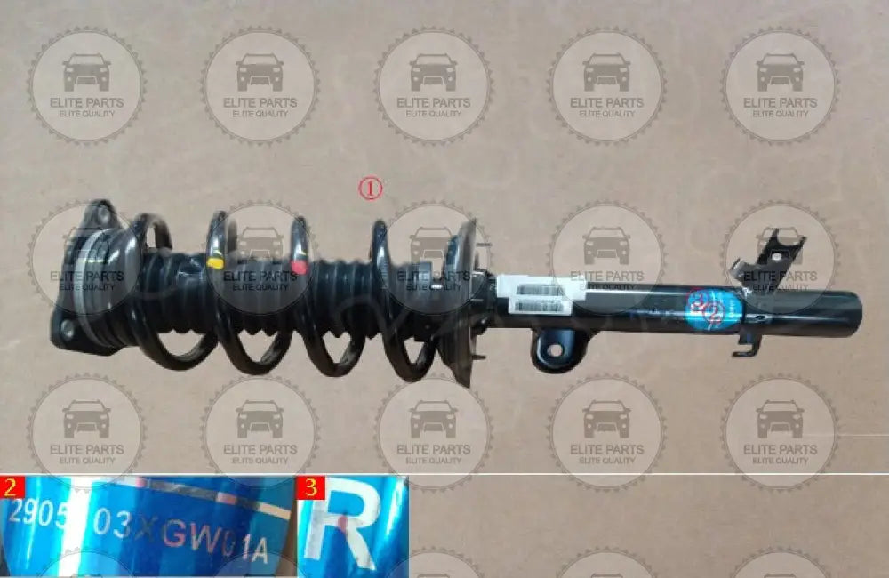 HAVAL H6 3rd Gen. 2.0T Original Right Front Shock Absorber With Coil Spring Assembly (مساعد ممتص الصدمات الامامى جهة اليمين مع الزنبرك الياى الاصلى هافال اتش 6 الجيل الثالث محرك سعة 2 لتر و هافال اتش 6 جى تى) 2905103XGW01A