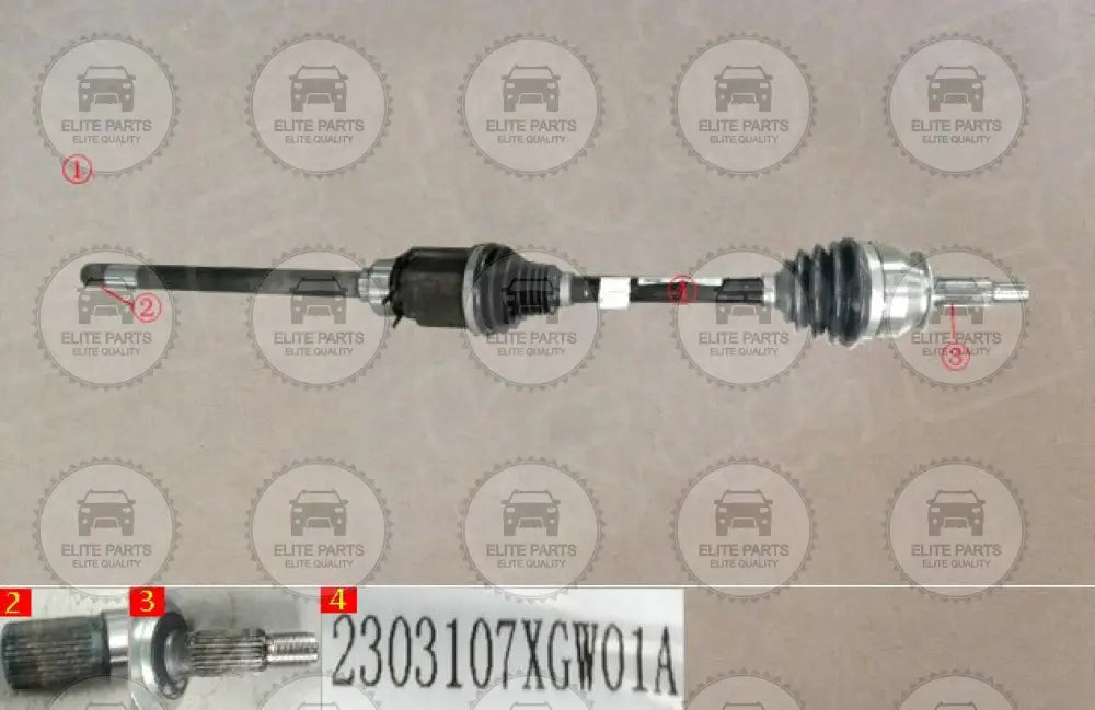 HAVAL H6 3rd Gen. / H6 GT / DARGO Original Right Front Drive Shaft Assembly (عكس امامي اصلي جهة اليمين هافال اتش 6 الجيل الثالث و جي تي و دارجو) 2303107XGW01A
