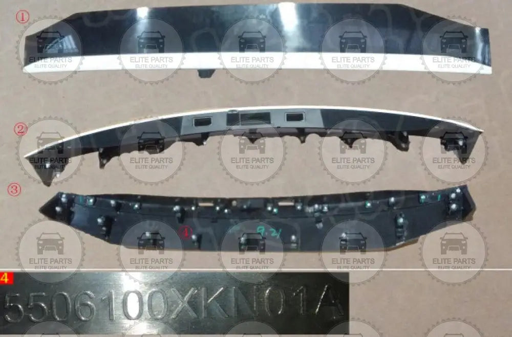 HAVAL H6 3rd Gen. Original Rear Tailgate Exterior Trim Assembly (لوح شريط تزيين اكسسوار باب شنطة صندوق الامتعة الخلفي هافال اتش 6) 5506100XKN01A