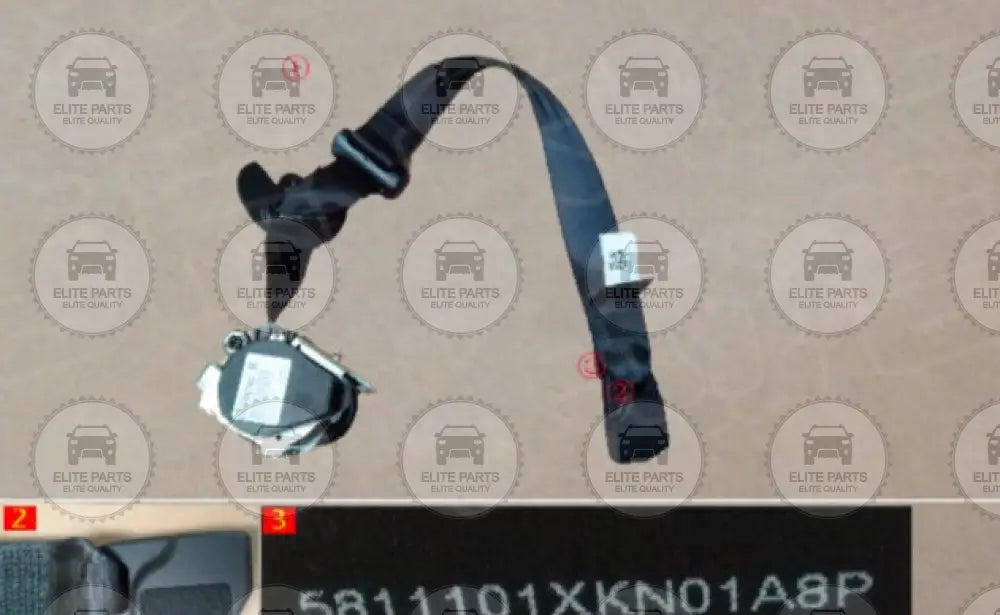 HAVAL H6 3rd Gen. Original Right Front Seat Belt Assembly (حزام الامان للمقعد الامامى جهة اليمين هافال H6 الجيل الثالث) 5811101XKN01A