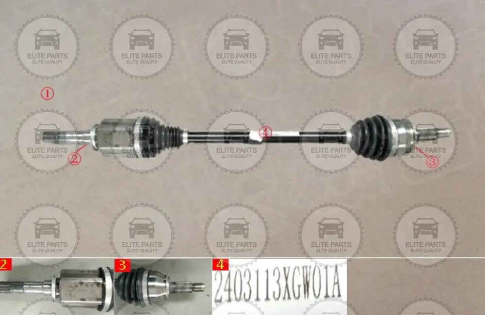 HAVAL H6 3rd Gen. Original Right Rear Drive Shaft Axle Assembly (عكس خلفى جهة اليمين هافال اتش 6 الجيل الثالث) 2403112XGW01A