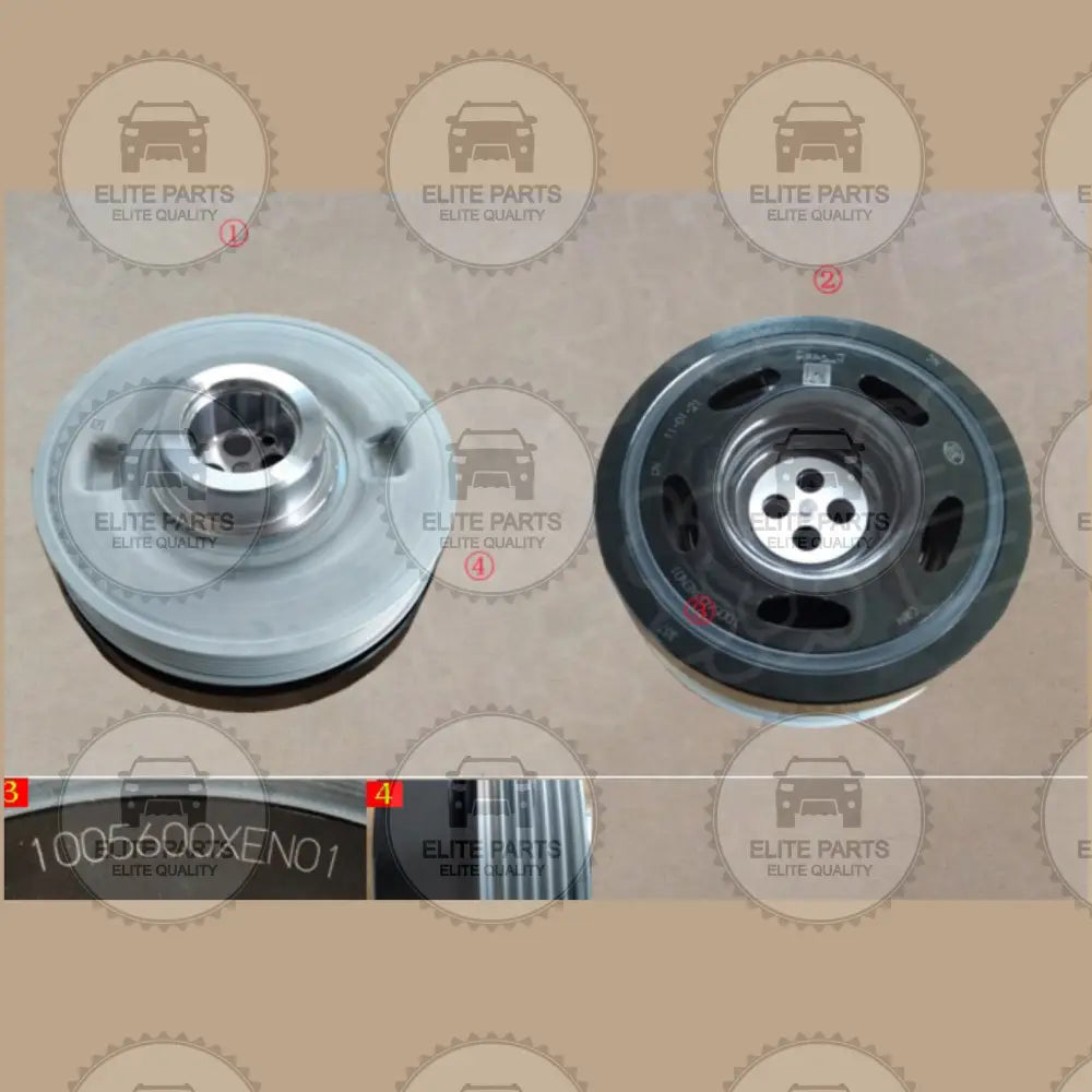 HAVAL H6 3rd Gen. Original Two-Way Crankshaft Vibration Damper (بكرة عمود الكرنك كرنكشافت الاصلية هافال اتش 6 الجيل الثالث) 1005600XEN01