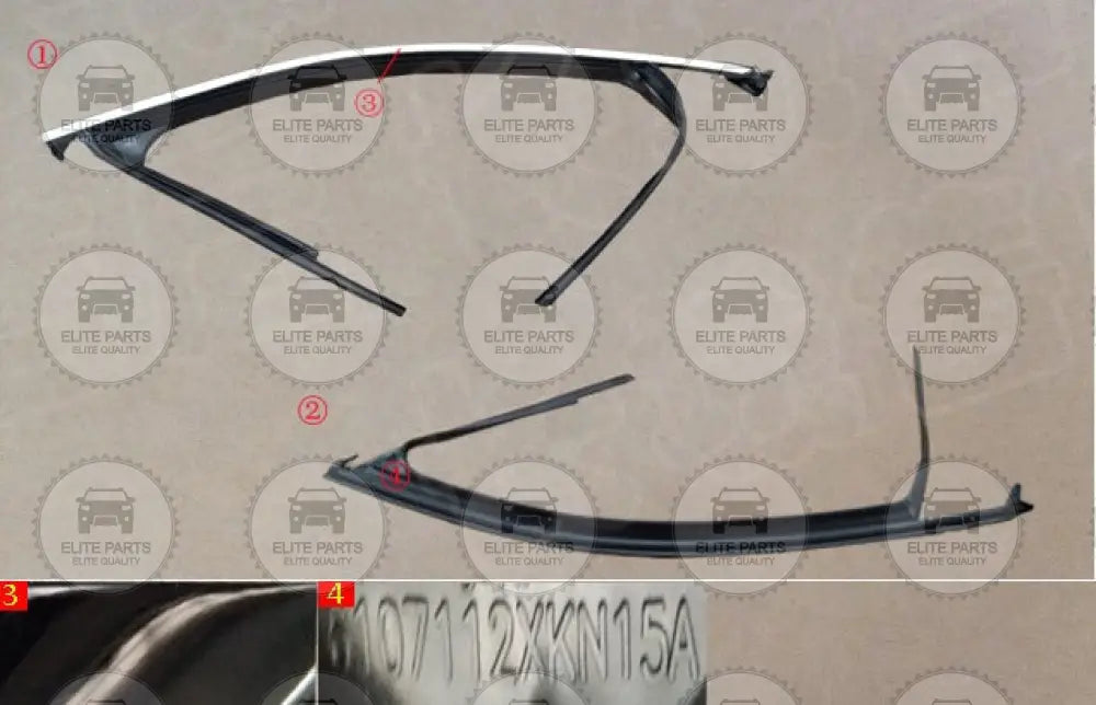 HAVAL H6 GT Right Front Door Glass Groove: 6107112XKN15A