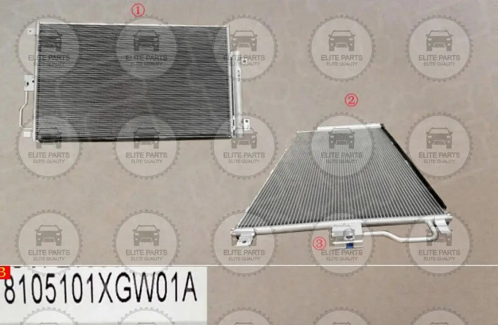 HAVAL H6 HEV Original AC Condenser Assembly (مكثف تكييف الهواء لسيارة هافال اتش 6 النسخة الهايبرد) 8105101XGW01A