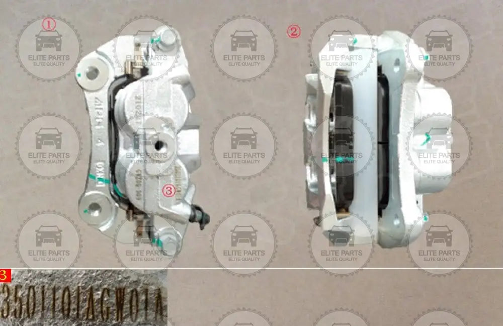 HAVAL H6 HEV Original Right Front Brake Caliper Assembly (كاليبر دوشمة فرامل امامى اصلى جهة اليمين هافال اتش 6 هايبرد) 3501101AGW01A