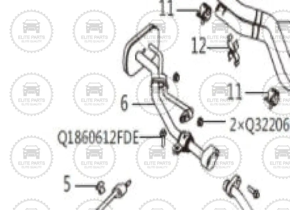 HAVAL H6 Second Generation Original HVAC Inlet and Outlet Refrigeration Pipe Assembly (مواسير مكيف الهواء هافال اتش 6 الجيل الثانى) 8108200XKZ93B