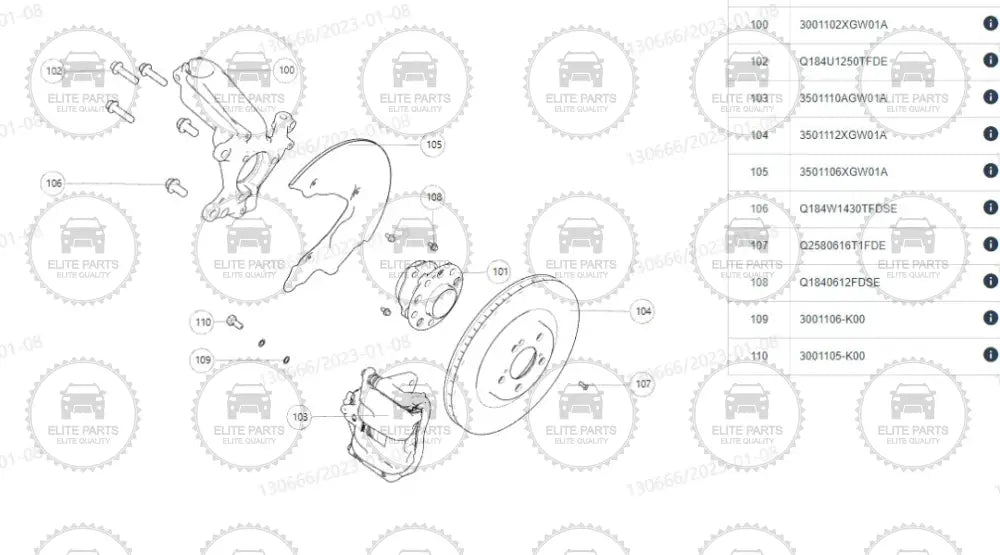 HAVAL H6 Third Generation ORIGINAL Front Steering Knuckle