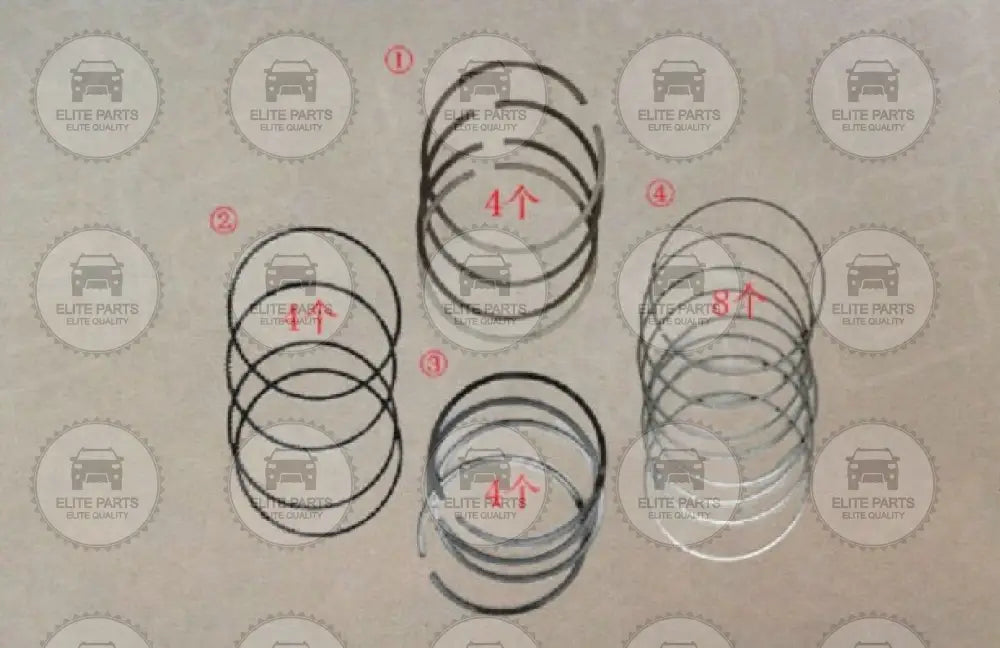 HAVAL H9 & H6 2nd Gen. GW4C20 Original Engine Piston Rings Repair Kit (طقم حلقات بيستون المحرك الاصلية هافال اتش 6 الجيل الثاني و هافال اتش 9) 1004900XEC71