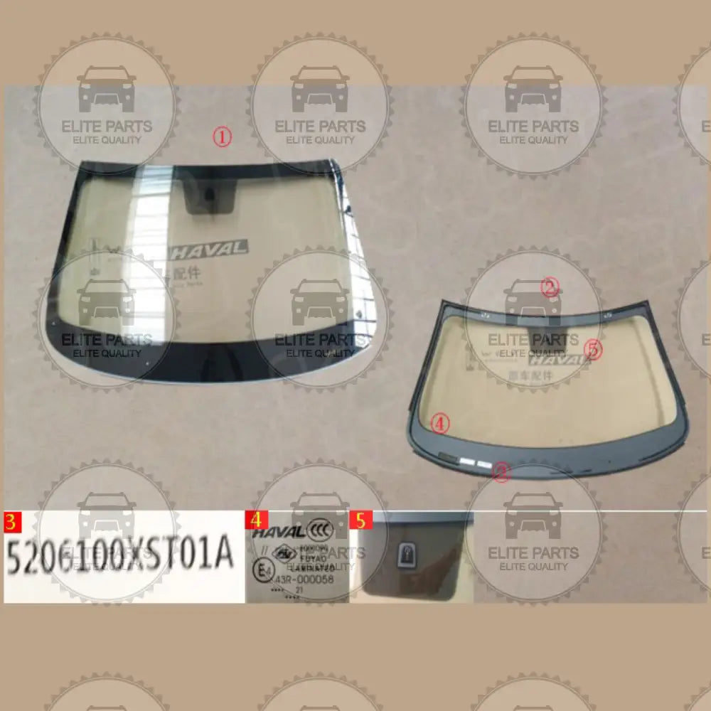 HAVAL JOLION Original Front Windshield Glass Assembly (زجاج امامي اصلي هافال جوليون) 5206100XST01A