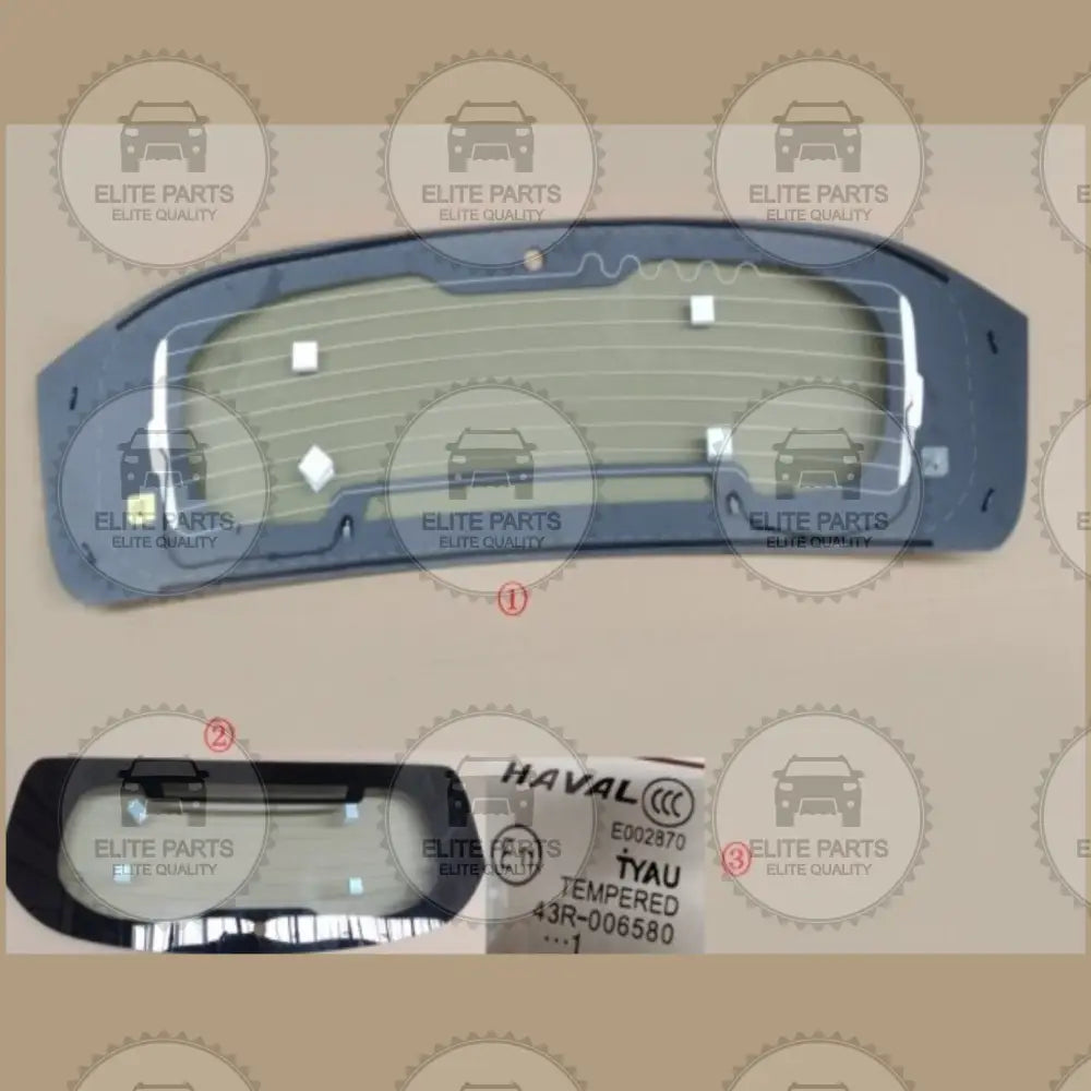 HAVAL JOLION PRO Original Rear Window Glass Assembly (زجاج خلفي اصلي هافال جوليون برو) 6303100XST02A