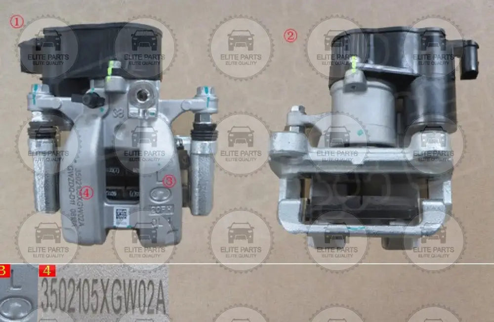 HAVAL Jolion 4WD Original Left Rear Brake Caliper Assembly (كاليبر فرامل خلفى اصلى جهة اليسار هافال جوليون دفع رباعى) 3502105XGW02A