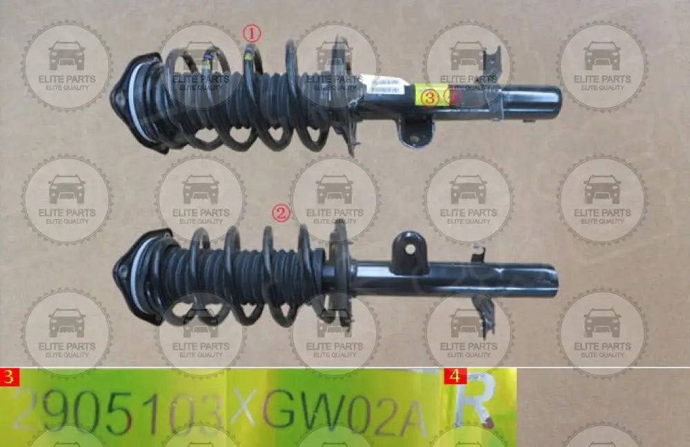 HAVAL Jolion Original Right Front Shock Absorber And Coil Spring Assembly (مساعد ممتص صدمات امامى اصلى جهة اليمين مع زنبرك هافال جوليان) 2905103XGW02A