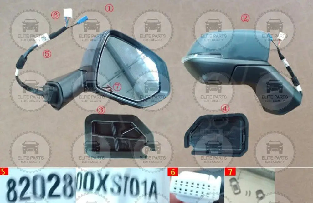 HAVAL Jolion Original Right Side Rearview Side Mirror Assembly (مرآه جانبية اصلية جهة اليمين هافال جوليان) 8202800XST01A