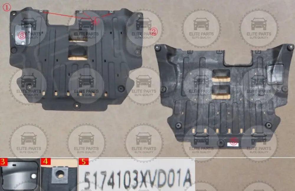 HAVAL Jolion Pro Original Engine Lower Guard Plate Assembly (كرتيرة مصفحة محرك سفلية اصلية هافال جوليان برو) 5174103XVD01A