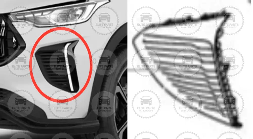 HAVAL Jolion Pro Original Left Front Fog Lamp Cover (غطاء كشاف مصباح الضباب الامامى جهة اليسار هافال جوليان برو) 2803105XST02A