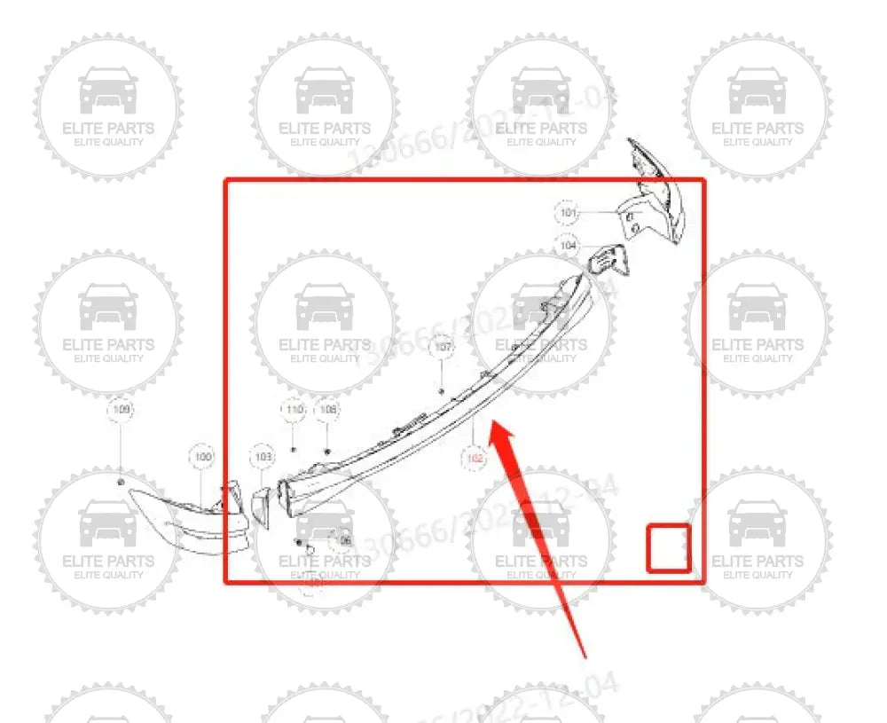 Haval H6 3Rd Gen. Original Tailgate Light Led Bar