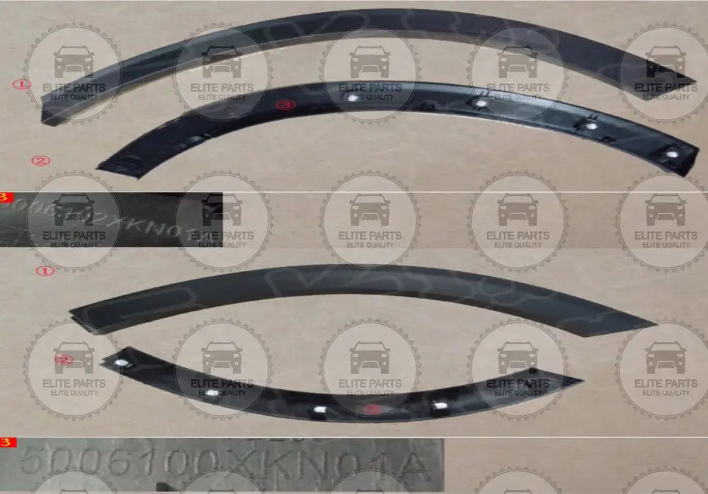 Haval H6 3Rd Gen. Original Wheels Eye Brows Assembly Left Rear Wheel Arch Trim (فيبر داير الرفرف الخلفى جهة اليسار هافال اتش 6 الجيل الثالث) 5006100XKN01A & 5006102XKN01A