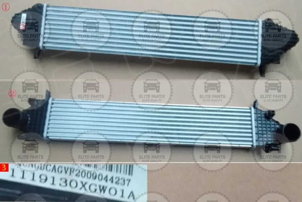 Haval H6 3rd Gen. & Jolion 1.5T Original Engine Turbo InterCooler Assembly 1119130XGW01A مبرد هواء التيربو هافال H6 الجيل الثالث وجوليون 1.5T الأصلي بمحرك توربو