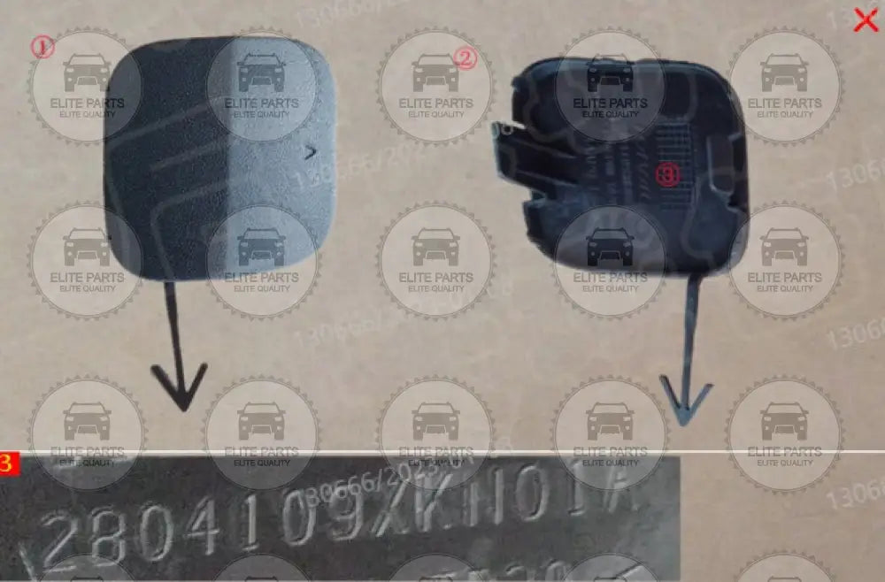 Haval H6 3rd Gen. Original Rear Bumper Tow Hitch Hook Cover 2804109XKN01 (غطاء خطاف الجر للصدام الخلفى هافال اتش 6 الجيل الثالث)