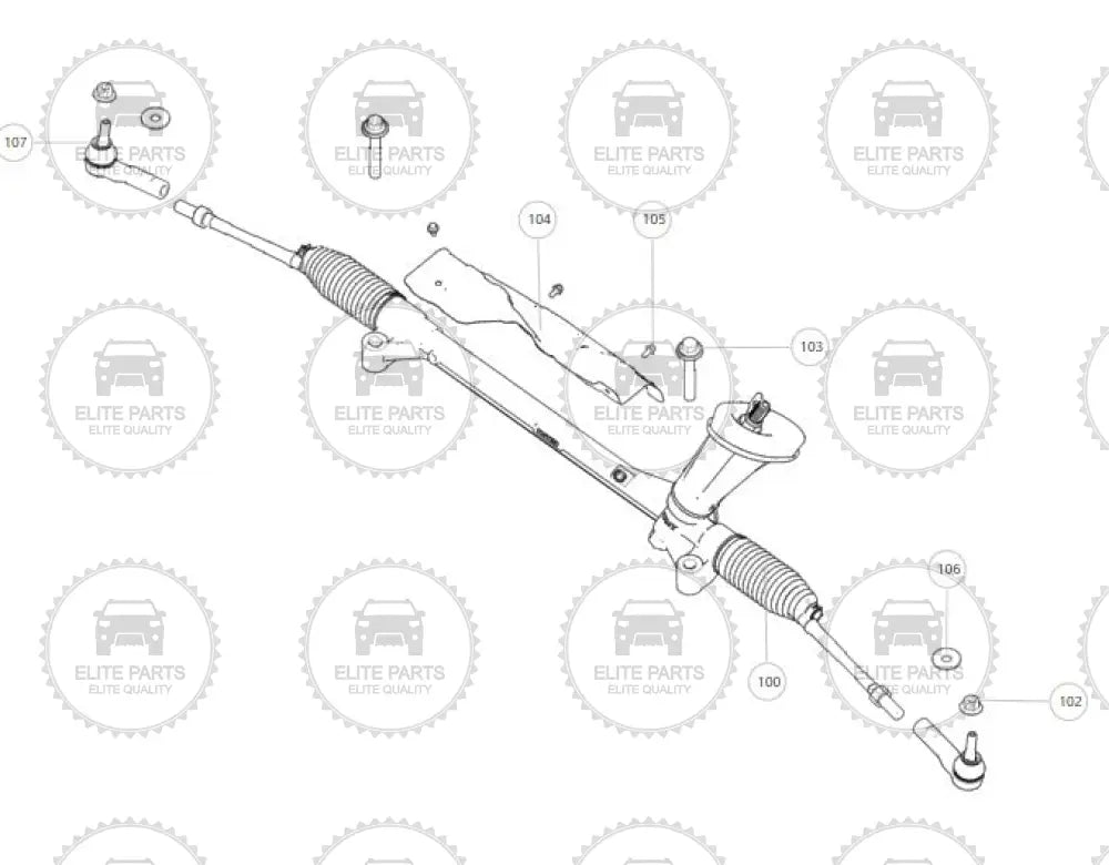 Haval H6 3rd Generation Steering Gear and Outer Tie Rods
