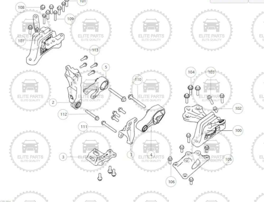 Haval H6 Generation 3 2.0T Original L/R Engine Suspension Mount Assembly هافال H6 الجيل الثالث حامل تعليق المحرك الأصلي L/R