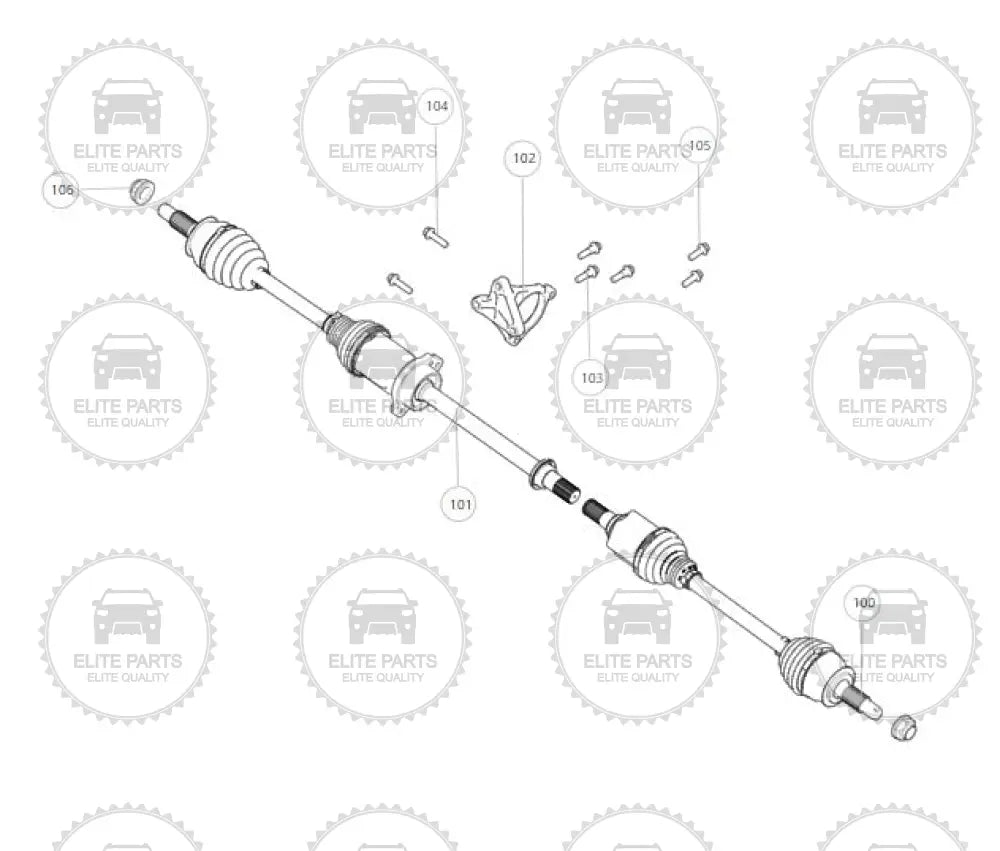 Haval H6 Generation 3 Original Front Driveshafts هافال H6 الجيل الثالث الأصلي كبالن عكوسات أمامية