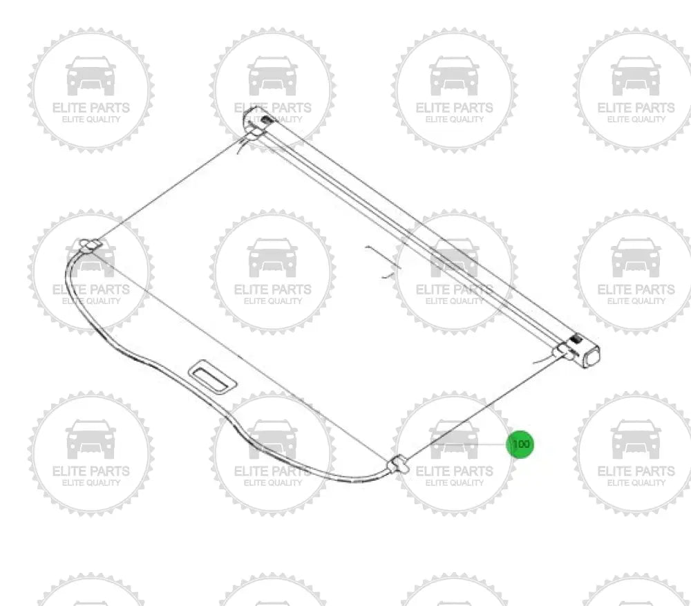 Haval H6 Third Generation Original Rear Boot Retractable Curtain هافال H6 الجيل الثالث ستارة خلفية لصندوق الامتعة أصلية