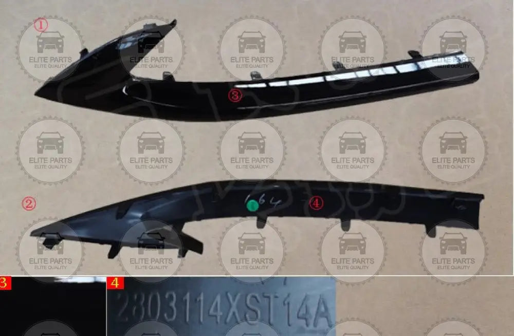 Haval Jolion HEV 2022 Front Bumper Left Central Garnish 2803127XST14A