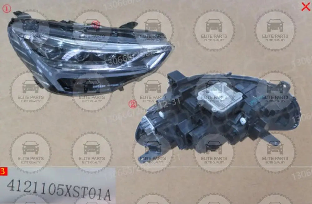 Haval Jolion Right Front Headlight LED Lamp Assembly (مصباح كشاف فانوس امامى ليد جهة اليمين هافال جوليون) 4121105XST01A