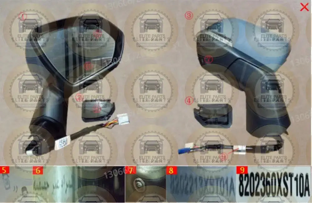 Haval Jolion Right side mirror with blind spot detection (مرايا جانبية جهة اليمين جوليان) 8202360XST10A