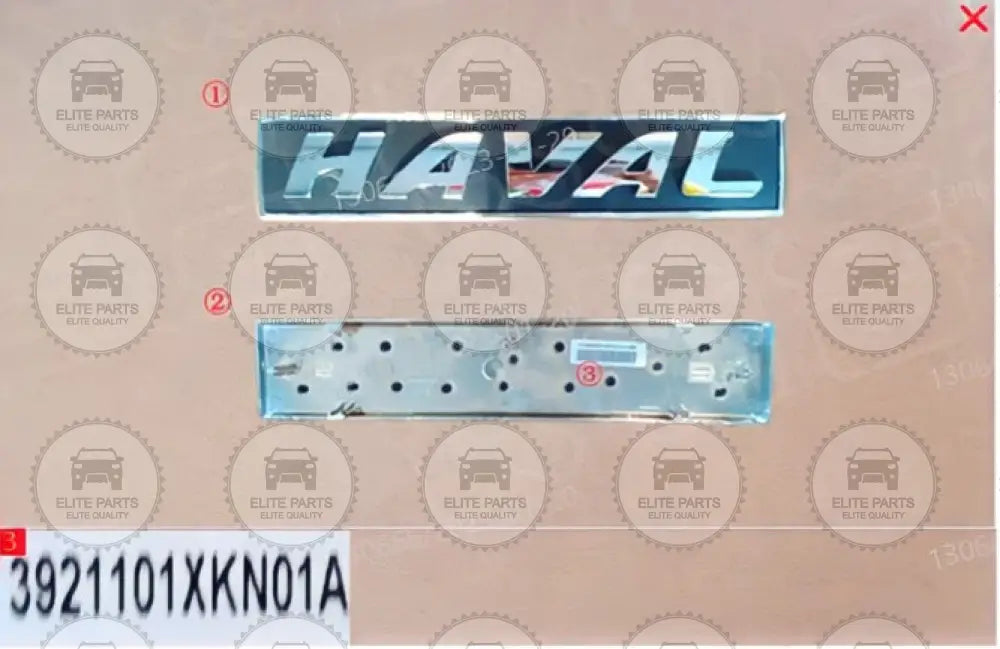 Original HAVAL Front Logo Badge Emblem (شعار لوجو هافال امامى) 3921101XKN01A