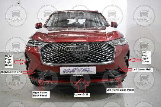 Original Haval H6 3rd Gen. Front Bumper Replaceable Accessories Parts (أجزاء الواجهة الأمامية الأصلية لهافال H6 الجيل الثالث)