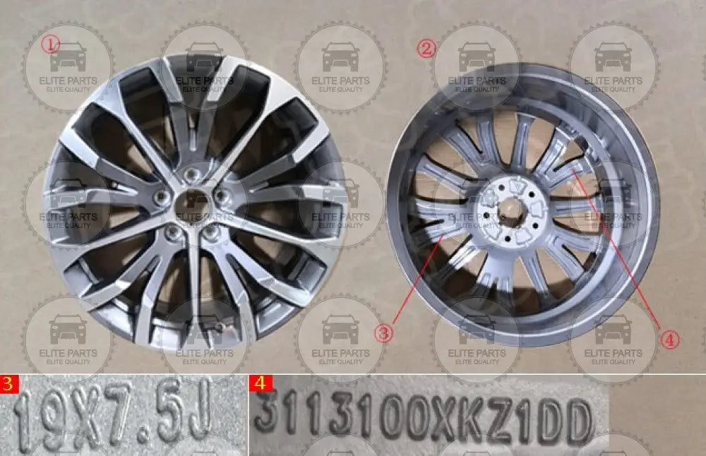 Original Rim For HAVAL H6 Generation 2 (جنط عجلة اصلى هافال اتش 6 الجيل الثانى) 3113100XKZ1DD