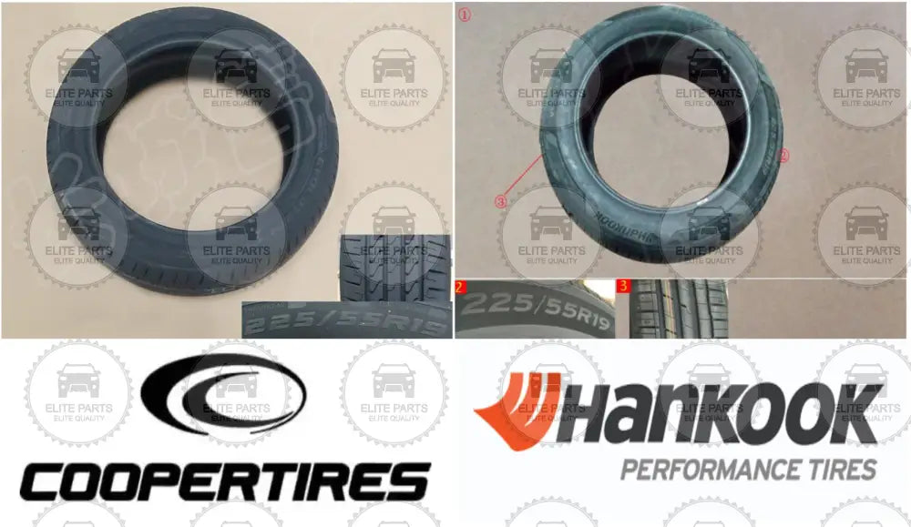 225/55R19 Original Tires (Hankook / COOPER TIRES) (اطارات كاوتش اصلى هانكوك و كووبر)