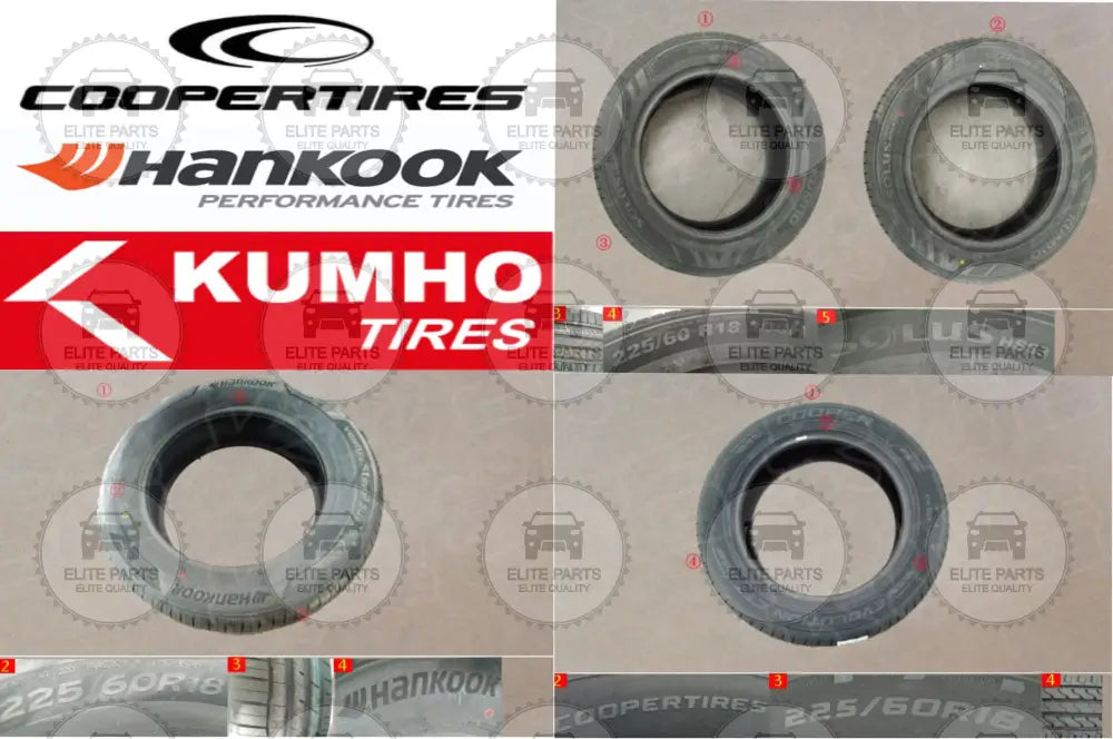 225/60R18 Original Tires (COOPER / KUMHO / Hankook) (كاوتش اطار اصلى كومهو, هانكوك و كوبر)