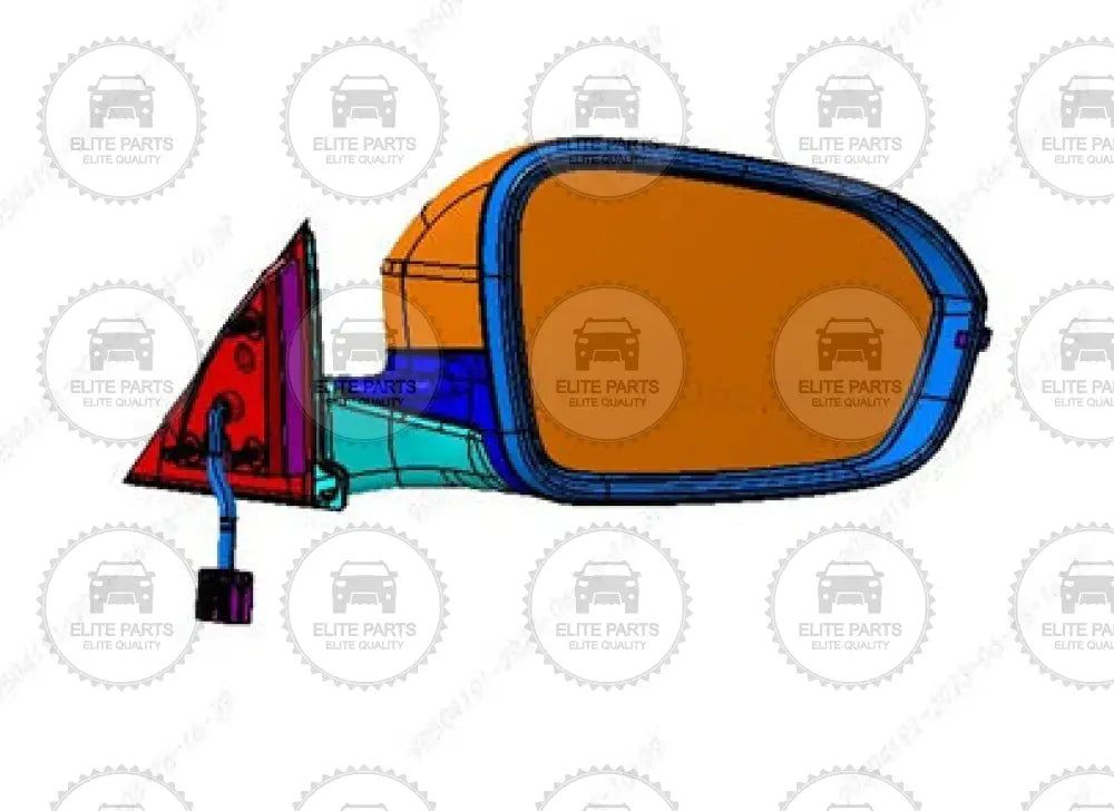 CHERY EQ7 Original Right Side Exterior Rearview Mirror Assembly (مرآه خارجية جانبية اصلية جهة اليمين شيري EQ7) 601001101AA-DQJ