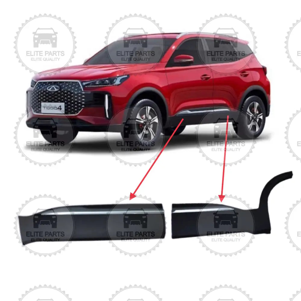 CHERY Tiggo 4 Facelift Series Original Doors Exterior Trim Panels (الواح تزيين الابواب الخارجية الاصلية شيري تيجو 4 برو فيسلفت)