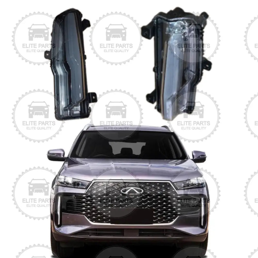 CHERY Tiggo 4 Facelift Series Original Front Daylight & Turn Signal Lamp Assembly (مصابيح كشافات فوانيس اضاءة نهارية و اشارات امامية اصلية شيري تيجو 4 برو فيسلفت)