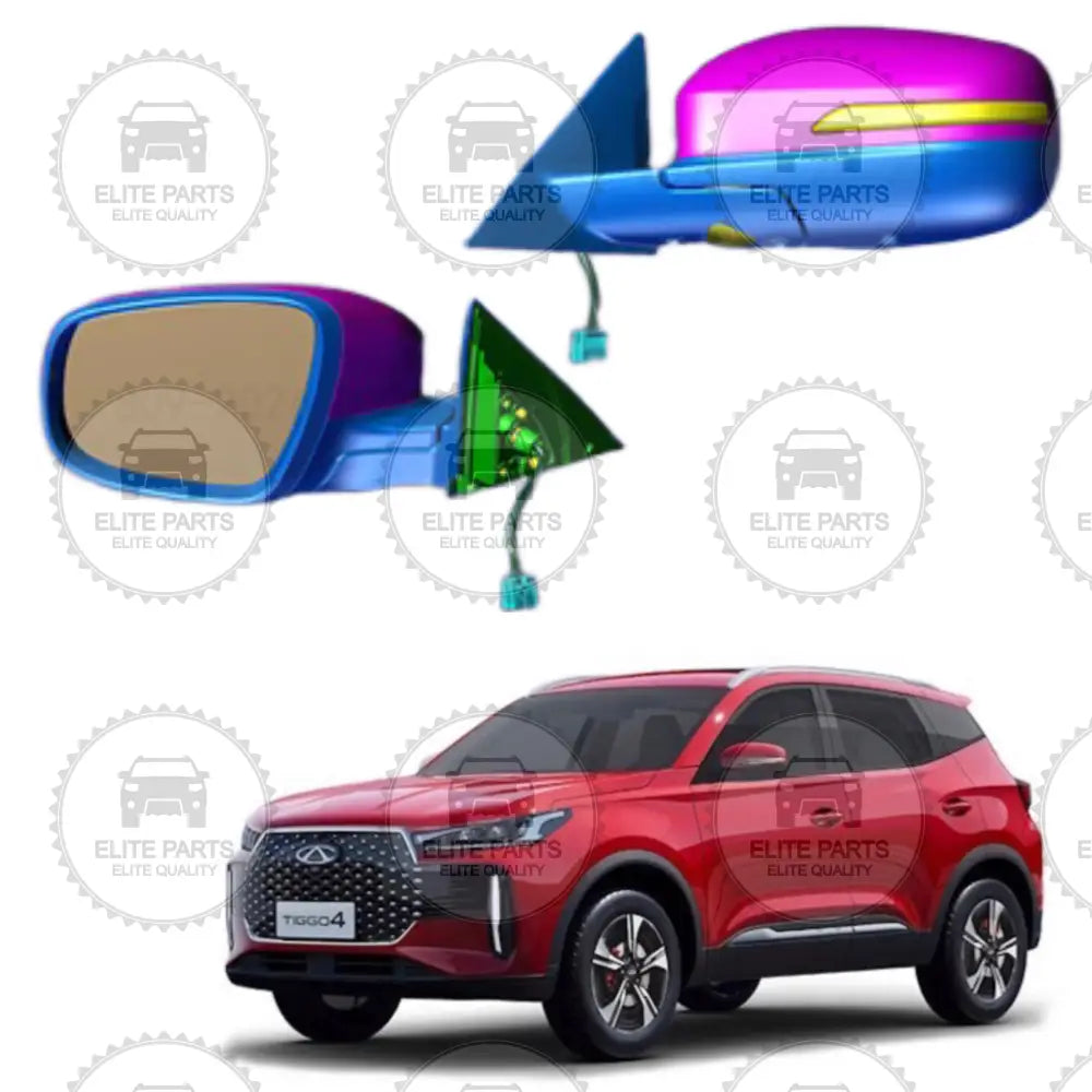CHERY Tiggo 4 Facelift Series Original Outer Rearview Mirror Assembly (مرآه باب جانبية اصلية شيري تيجو 4 الجديدة فيسلفت)