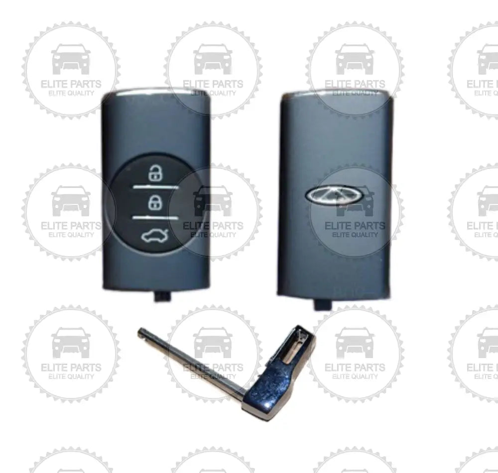 CHERY Tiggo 4 Pro Original Gray Color Smart Remote Control & Mechanical Key Assembly (مفتاح ريموت كنترول ذكي لون رمادي شيرى تيجو 4 برو) 804000113AA + 403001709AA-9CN